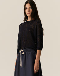 Milton Pointelle Tee Ink