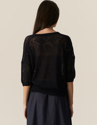 Milton Pointelle Tee Ink