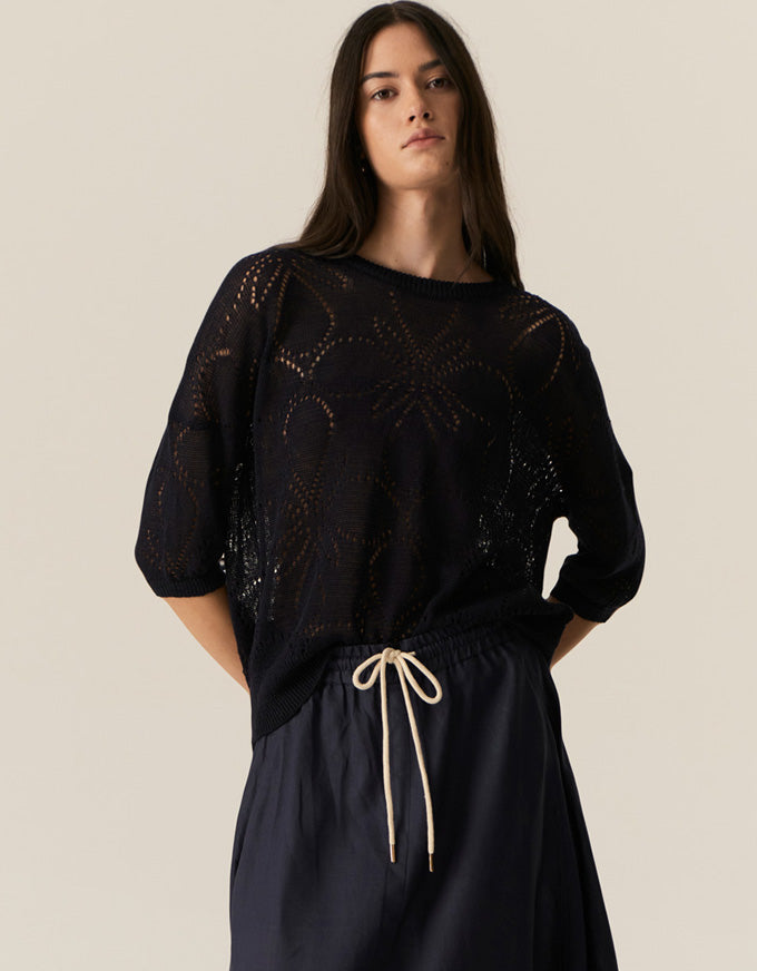 Milton Pointelle Tee Ink