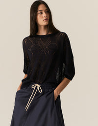 Milton Pointelle Tee Ink