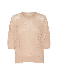 Milton Pointelle Tee Pink