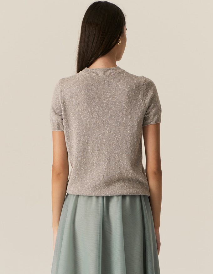 Pax Lurex Tee Stone