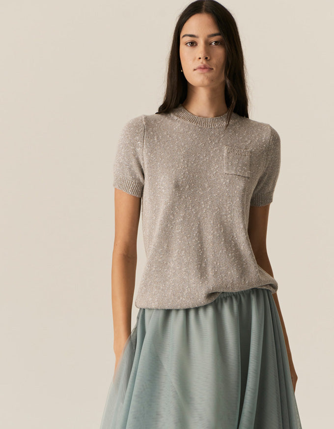 Pax Lurex Tee Stone