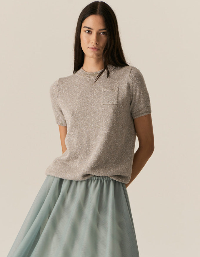 Pax Lurex Tee Stone
