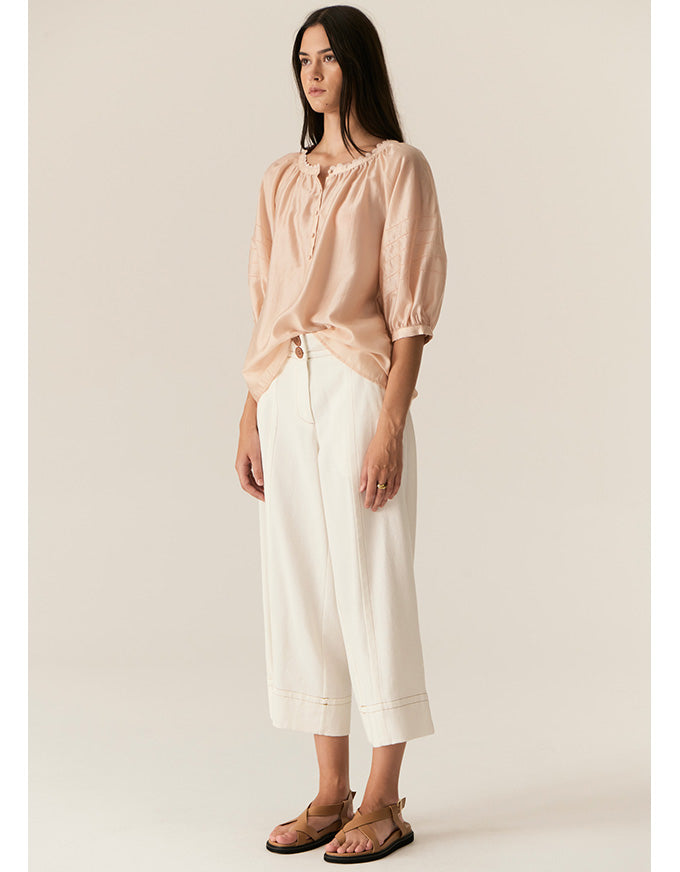 Carsen Crop Pant Ecru