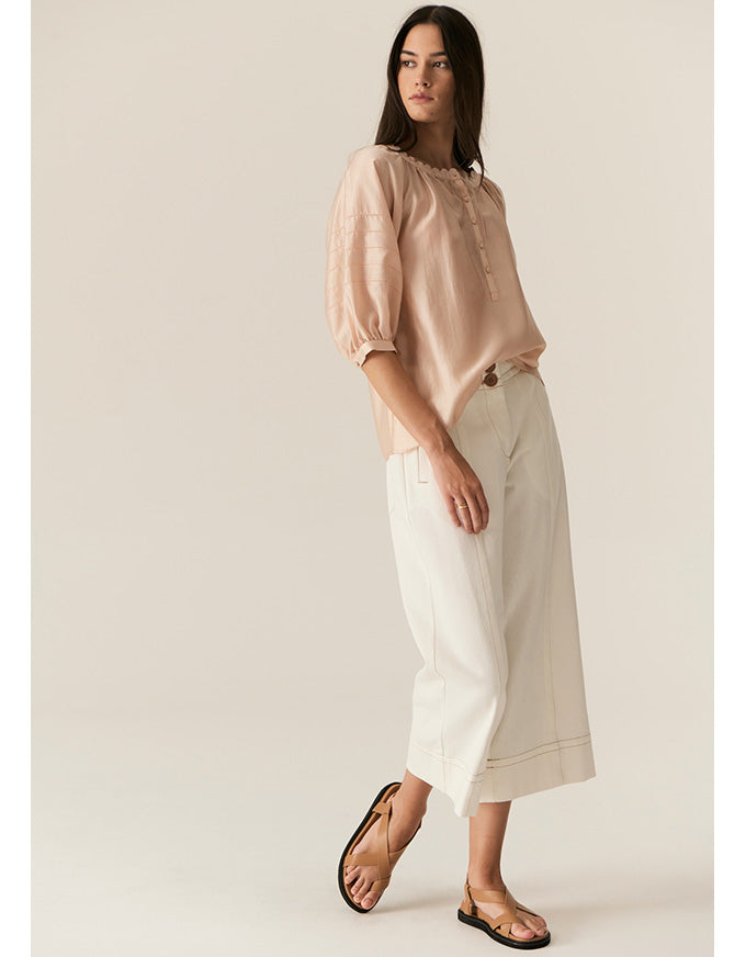 Carsen Crop Pant Ecru