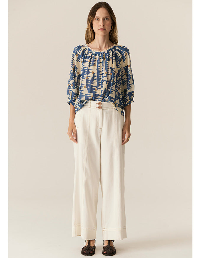 Carsen Full Length Pant Ecru