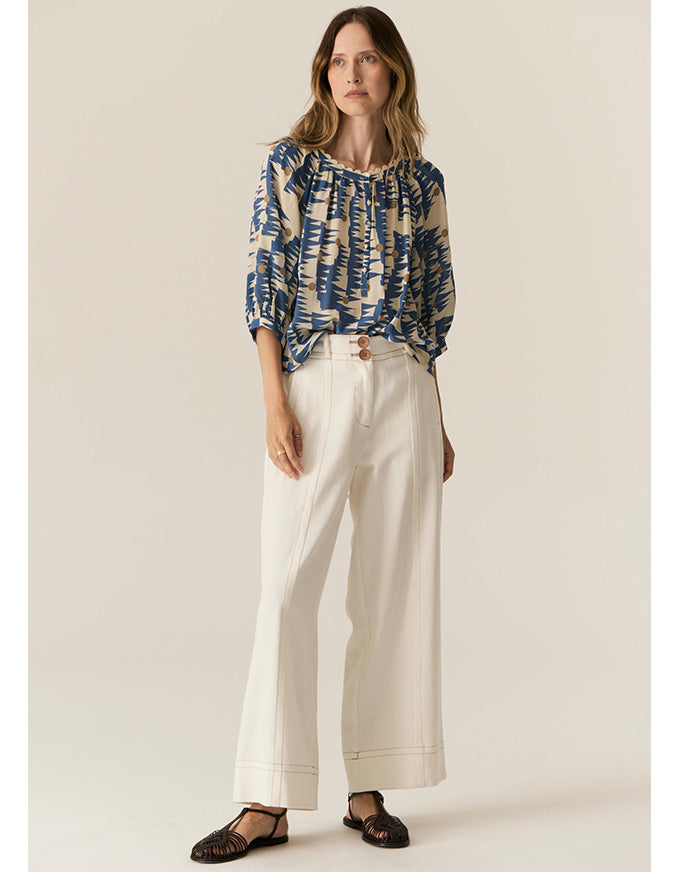 Carsen Full Length Pant Ecru