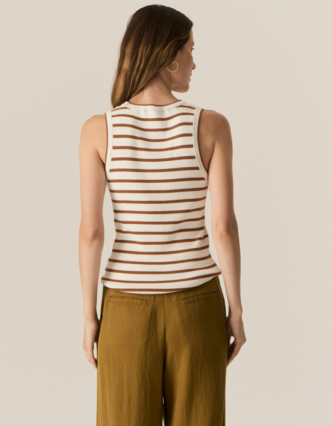 Luca Tank White/Camel