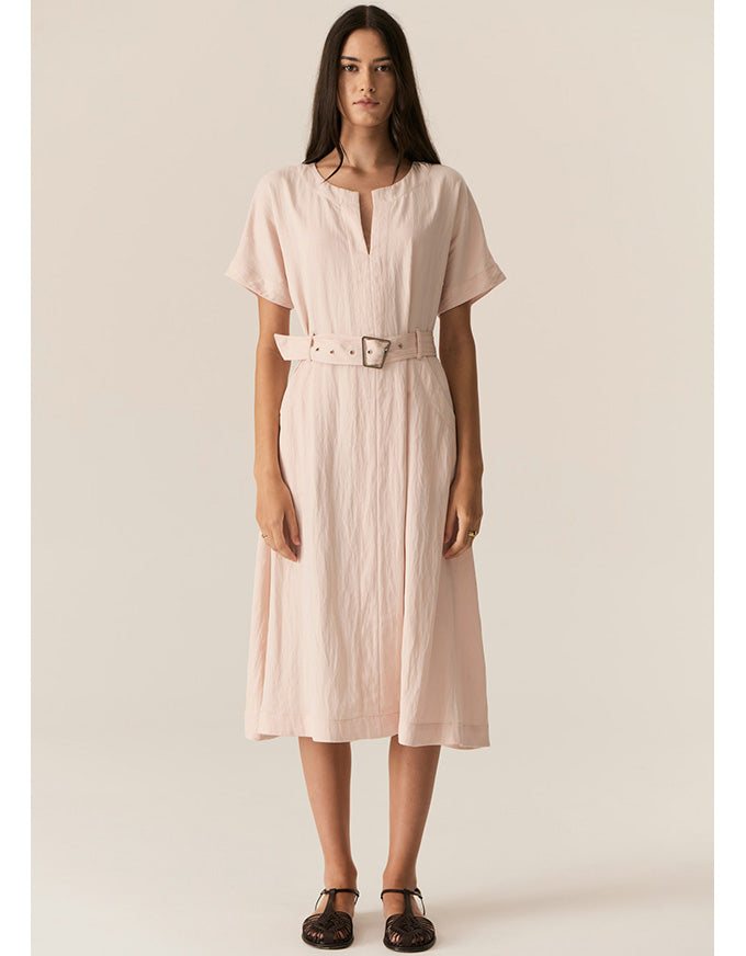 Faire Belted Dress Blush