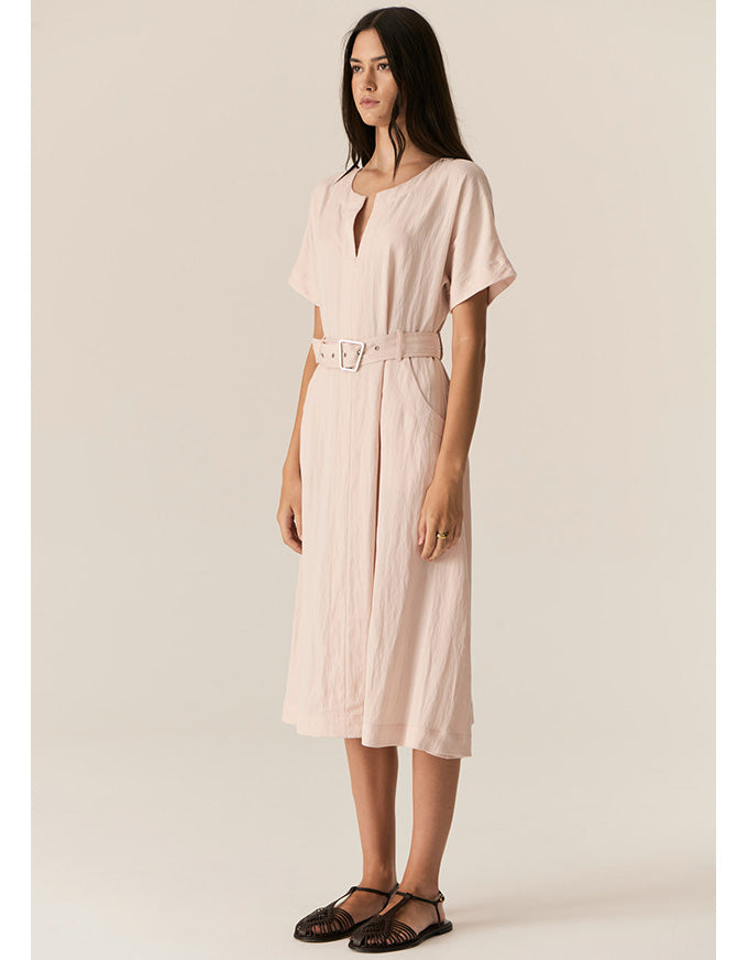 Faire Belted Dress Blush