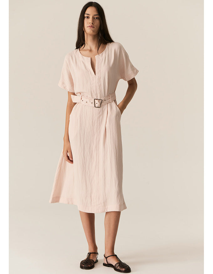 Faire Belted Dress Blush