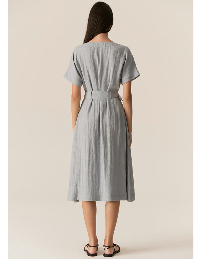 Faire Belted Dress Sky