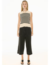 Oskar Cropped Pant Black