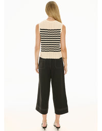 Oskar Cropped Pant Black
