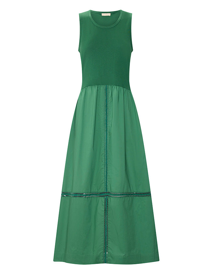 Orlo Lace Tank Dress Green