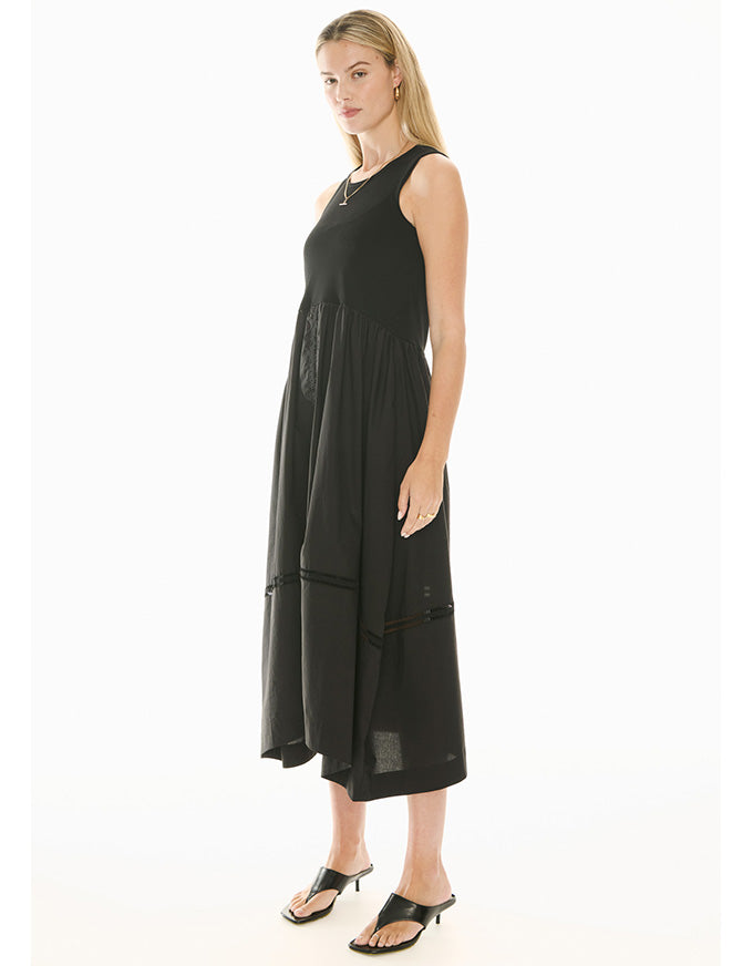 Orlo Lace Tank Dress Black