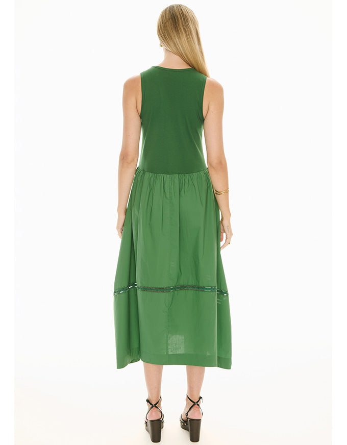 Orlo Lace Tank Dress Green