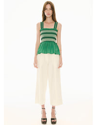 Nova Smocked Tank Green