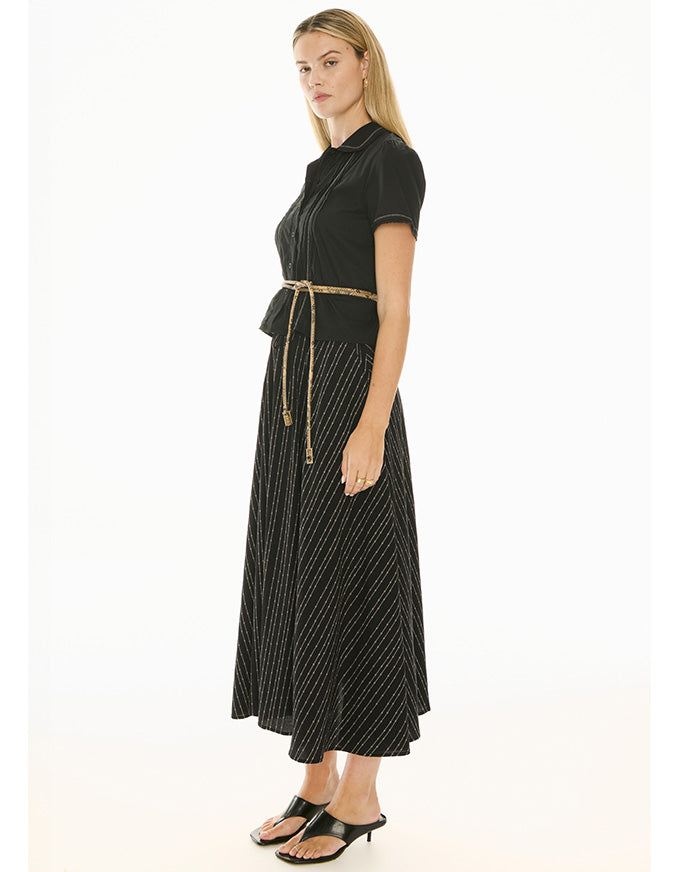 Nova Tucked Shirt Black