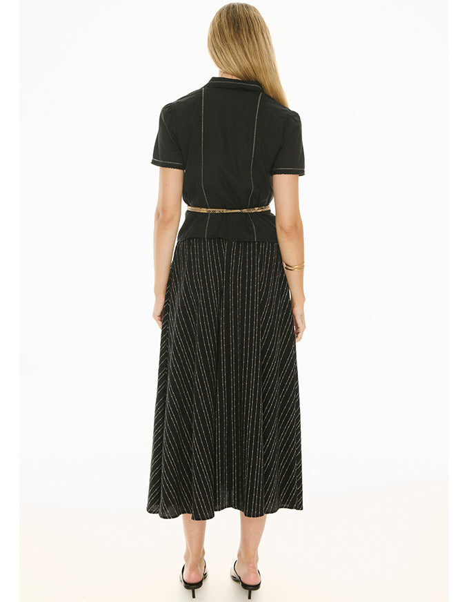 Nova Tucked Shirt Black