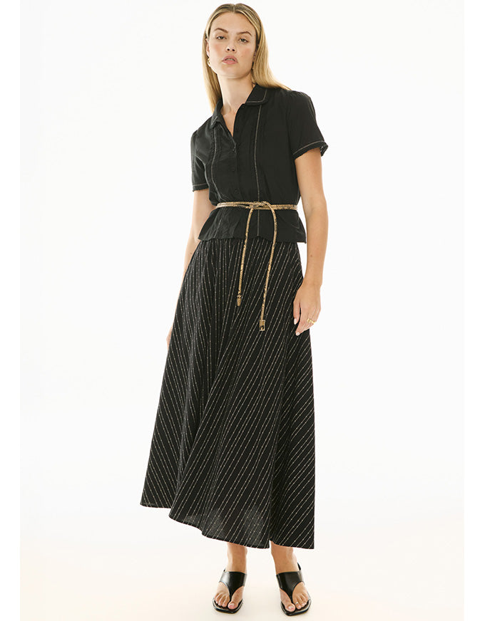 Nova Tucked Shirt Black