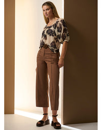 Amara Scoop Top Silk Amara Print