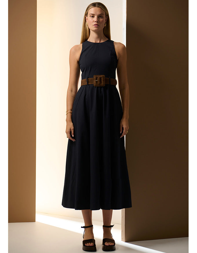 Odette Belted Dress Ink