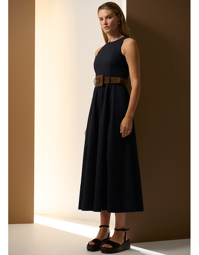 Odette Belted Dress Ink