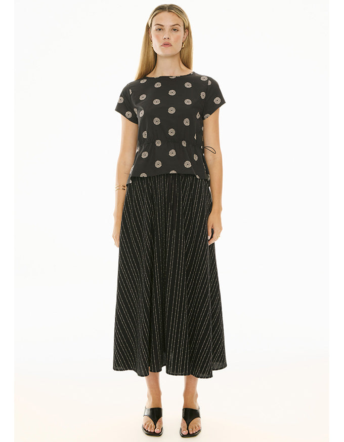 Buoy Reversible Top Black/Pebble