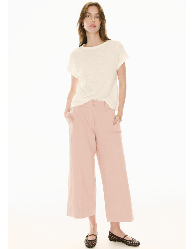 Oskar Cropped Pant Pink