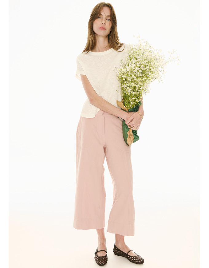 Oskar Cropped Pant Pink