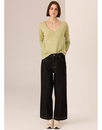 Andie Cropped Jean - Black Wash