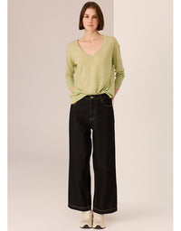 Andie Cropped Jean - Black Wash