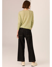 Andie Cropped Jean - Black Wash