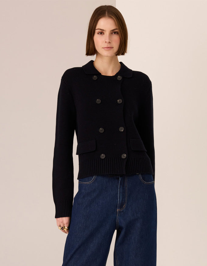 Taylor Double Knit Jacket - Black