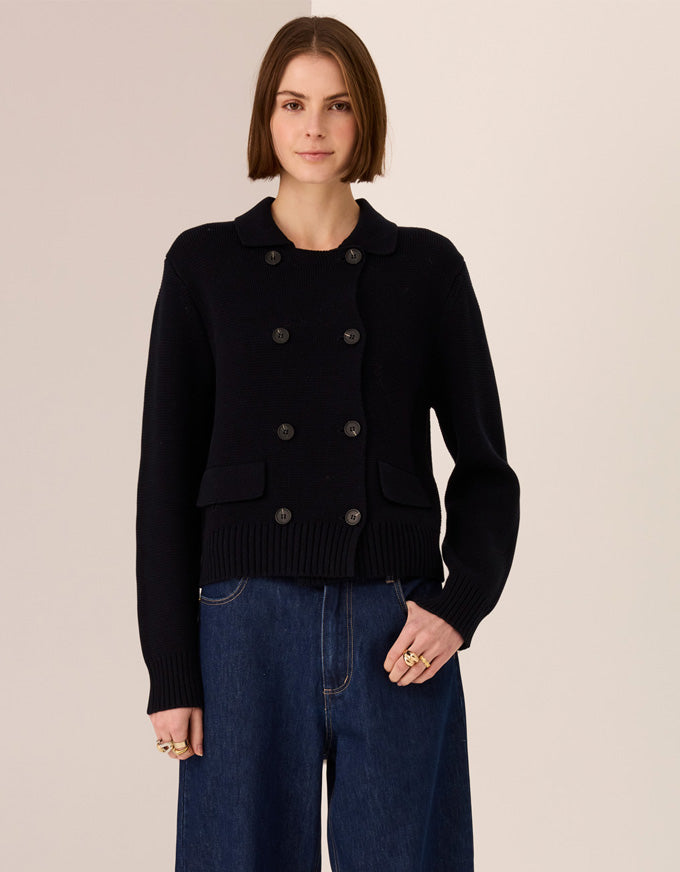 Taylor Double Knit Jacket - Black