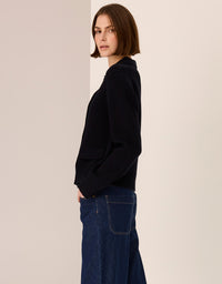Taylor Double Knit Jacket - Black