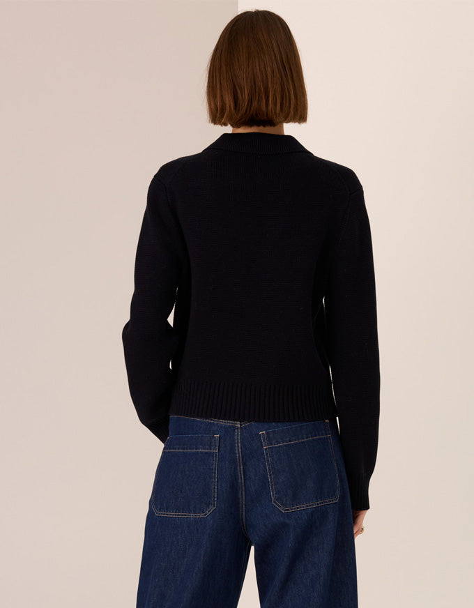 Taylor Double Knit Jacket - Black