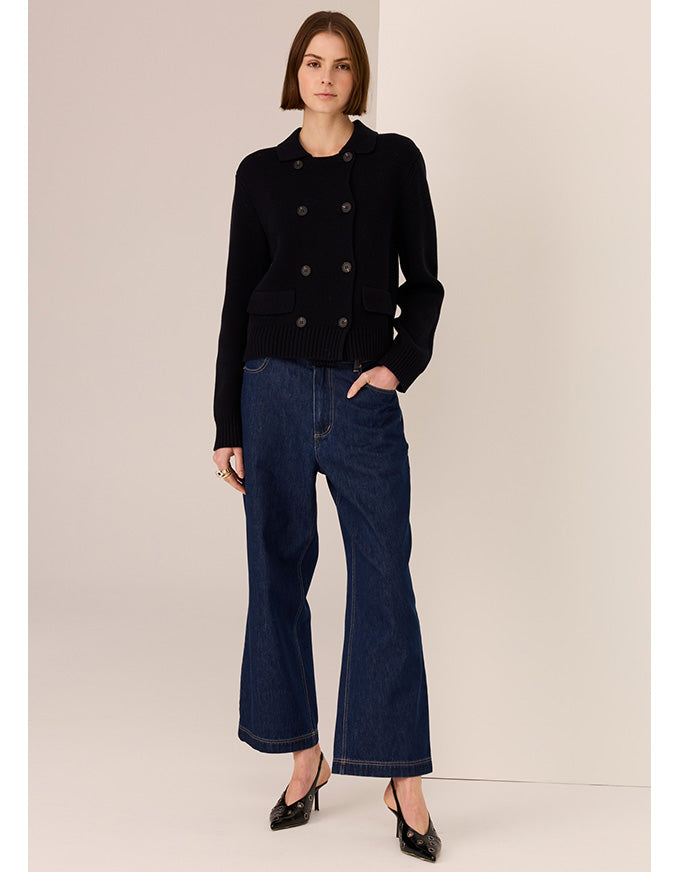 Taylor Double Knit Jacket - Black