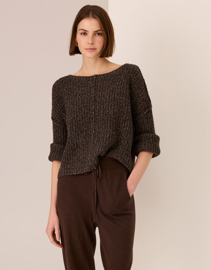 Aspen Bobble Knit - Charcoal
