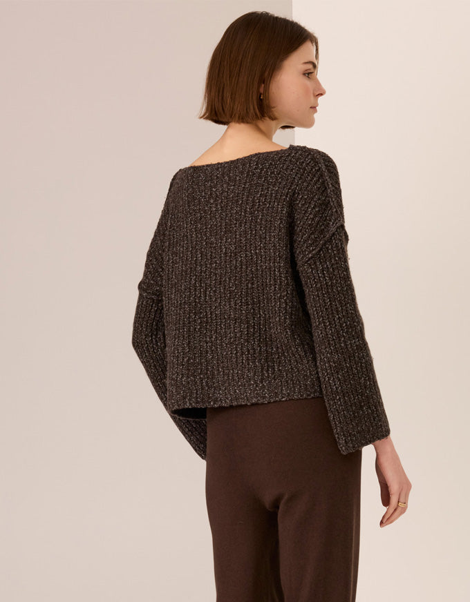 Aspen Bobble Knit - Charcoal