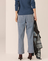 Andie Cropped Jean - Blue Wash