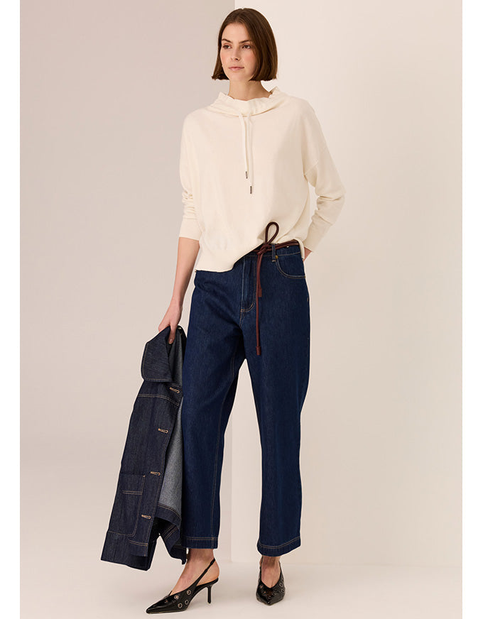 Andie Cropped Jean - Dark Wash