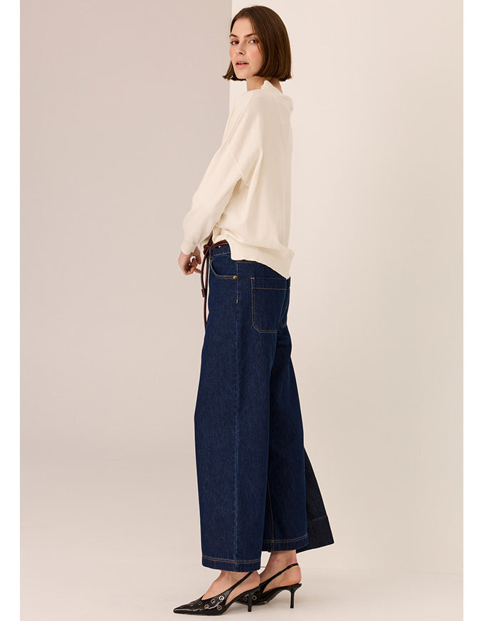 Andie Cropped Jean - Dark Wash