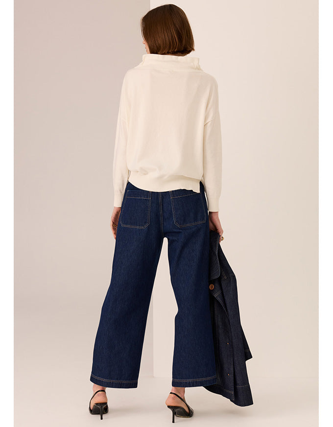 Andie Cropped Jean - Dark Wash