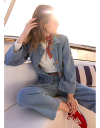 Andie Cropped Jean - Blue Wash