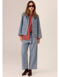 Andie Denim Jacket - Blue Wash