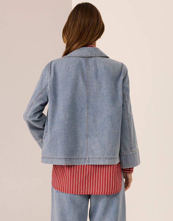 Andie Denim Jacket - Blue Wash

