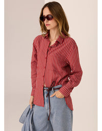 Marlon Stripe Shirt Red Stripe